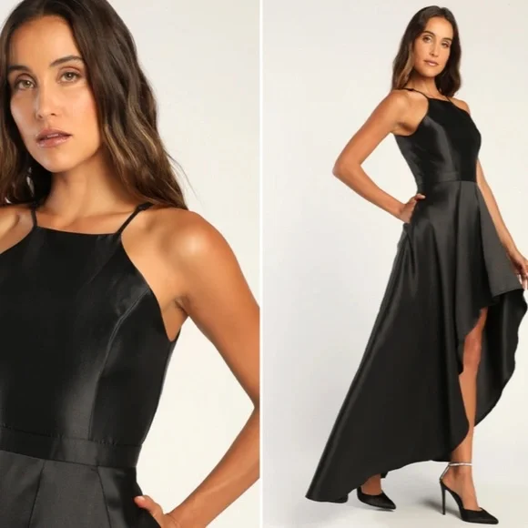 LULU's Prom Wedding Chic Special Event Modern Sexy High Low Hem Dress - Picture 1 of 4